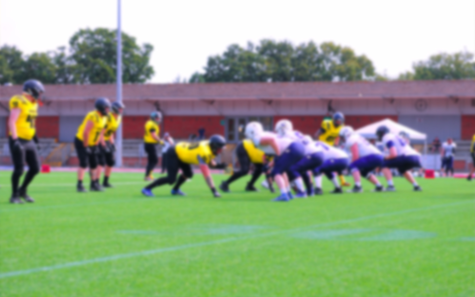 Plymouth Vanguard defence lined up for a play