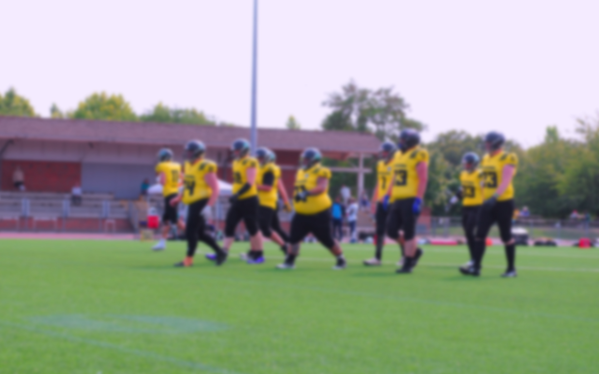 Plymouth Vanguard offence leaving the huddle