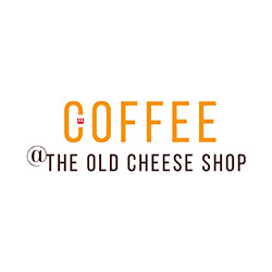 A logo for Coffee @ The Old Cheese Shop